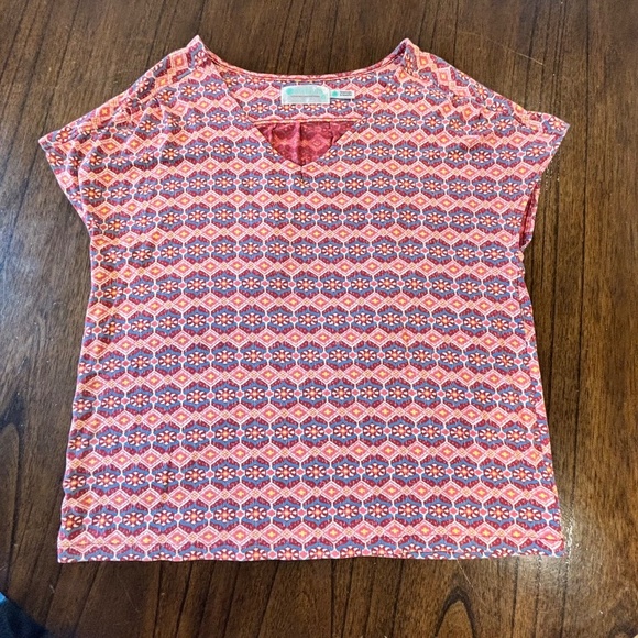 Aventura (REI) women's Spectra top graphic pattern made in India t-shirt size M - Picture 2 of 13